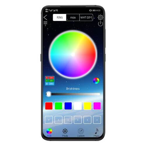 极速100W RGB Dimmable Music Ceiling lamp Remote&APWP control