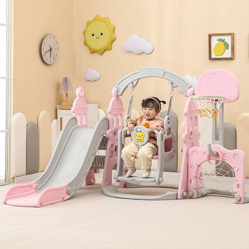 极速滑梯儿童室内j家用2至10岁婴儿家庭滑滑梯宝宝游乐园小型秋千