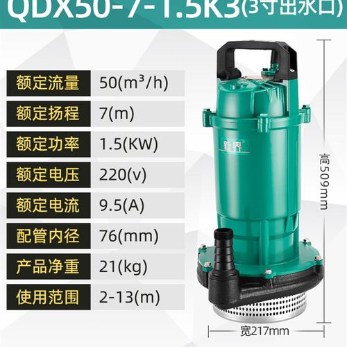 极速新品潜d水泵家用抽水泵220V高扬程小G型清水泵农用灌溉污水泵