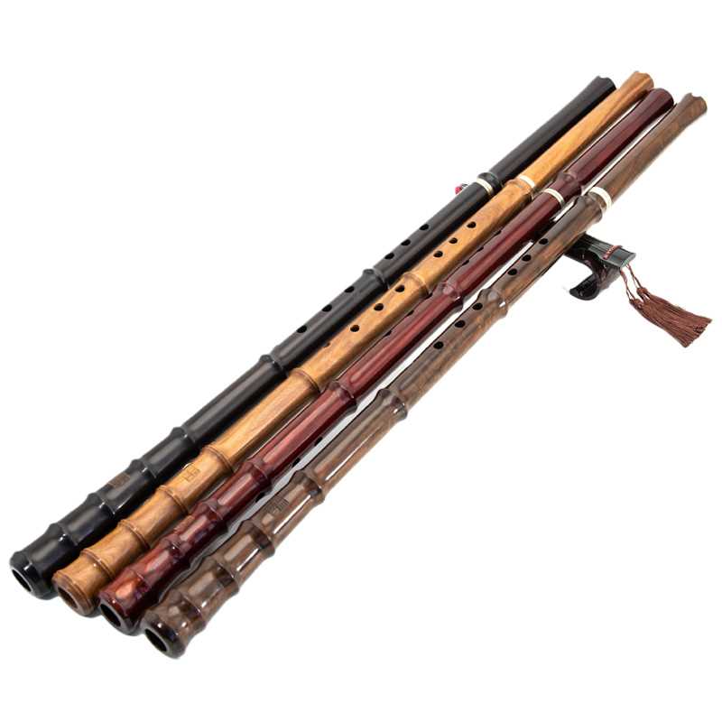 极速新品戈建明精l制小叶紫檀木箫洞萧乐器木萧演奏八孔长箫红