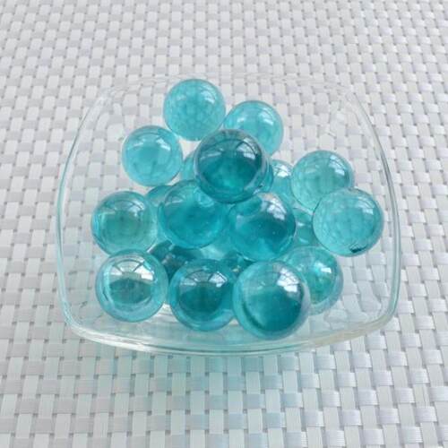 25mm玻璃珠 2.5厘米彩色大号玻璃球 透明海蓝深蓝绿色琥珀色 混色