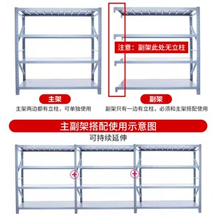 仓储货架置物架多层重型菜鸟快递仓库房地下室架子储物展示柜超强