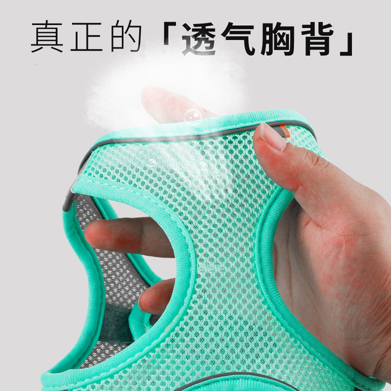 小鹿犬专用牵引绳不勒狗夜光边透气结实背心式狗绳小型犬狗狗用品