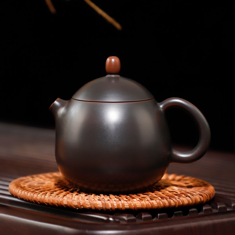 广西钦州坭兴陶茶壶陶瓷 小龙蛋 紫砂建水紫陶瓷泥兴陶茶具泡茶壶