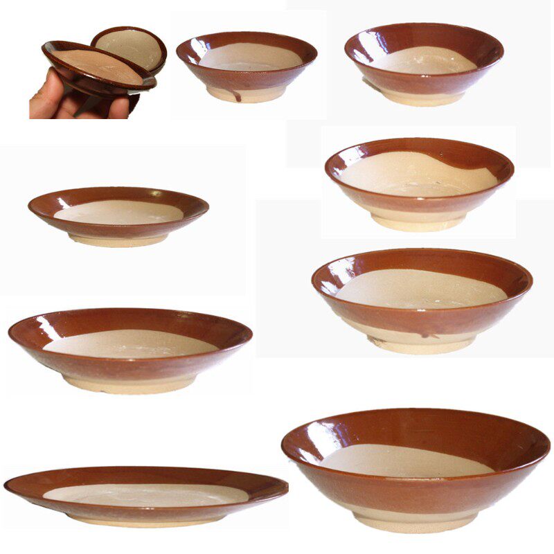 复古土碗土陶餐具粗陶扣肉蒸碗老火锅油碟碗菜碗盘子怀旧仿古酒碗