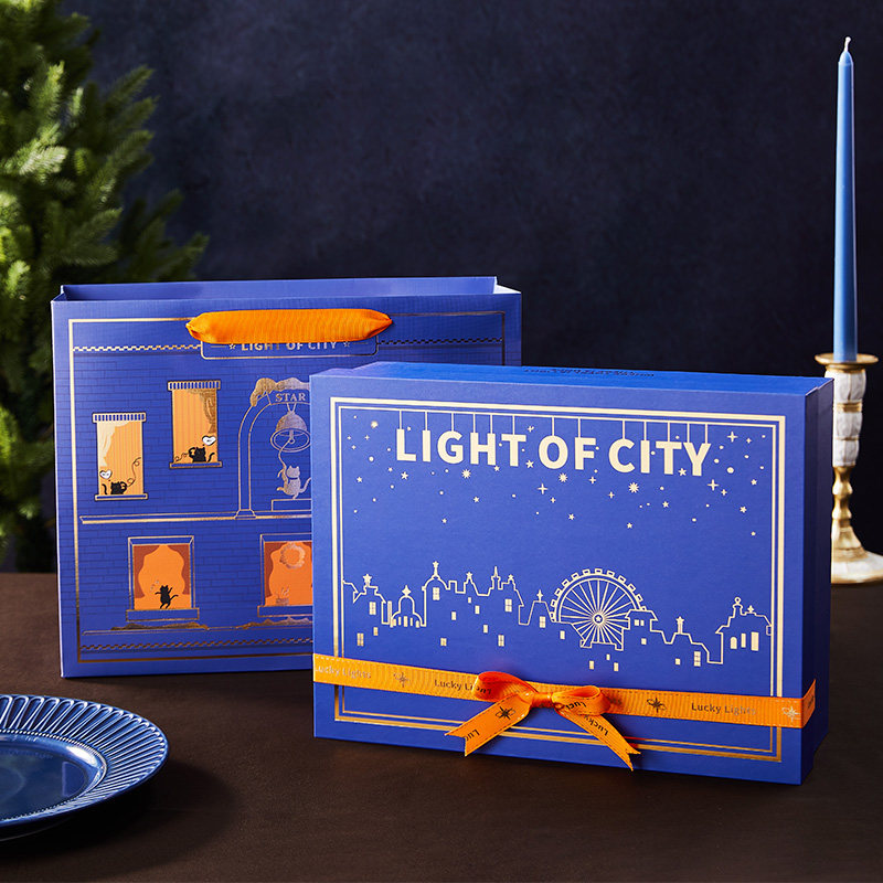 方森园圣诞节大号礼物盒平安夜礼物包装盒万圣节礼盒空盒礼品盒子