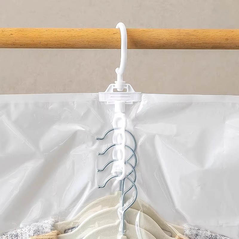 送电泵轻松压缩】升级加厚悬挂真空袋,省空间防尘防潮