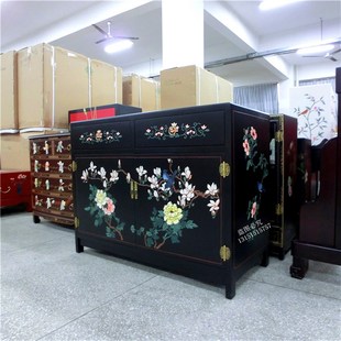 扬州漆器厂 新中式古典 家具 柜子 玄关柜 装饰柜 门厅柜 餐边柜