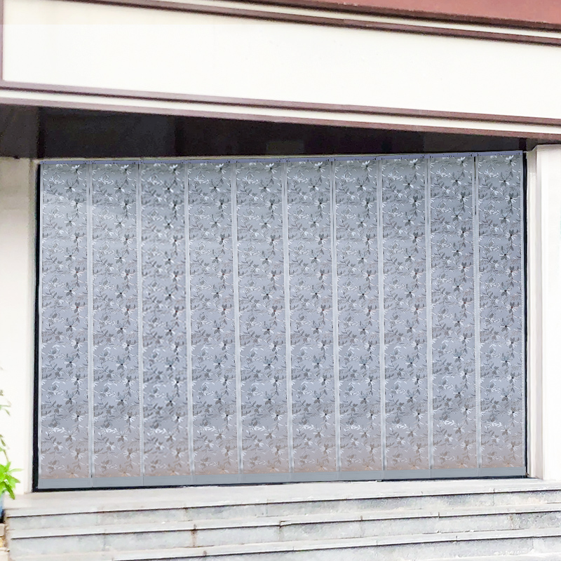 波兰菊不透明工厂车间商用磁铁自吸塑料pvc软门帘防风空调隔断帘