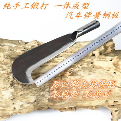 可定制阳江纯手工锻打开路刀手工砍树砍竹弯刀勾镰刀老式刀劈柴刀