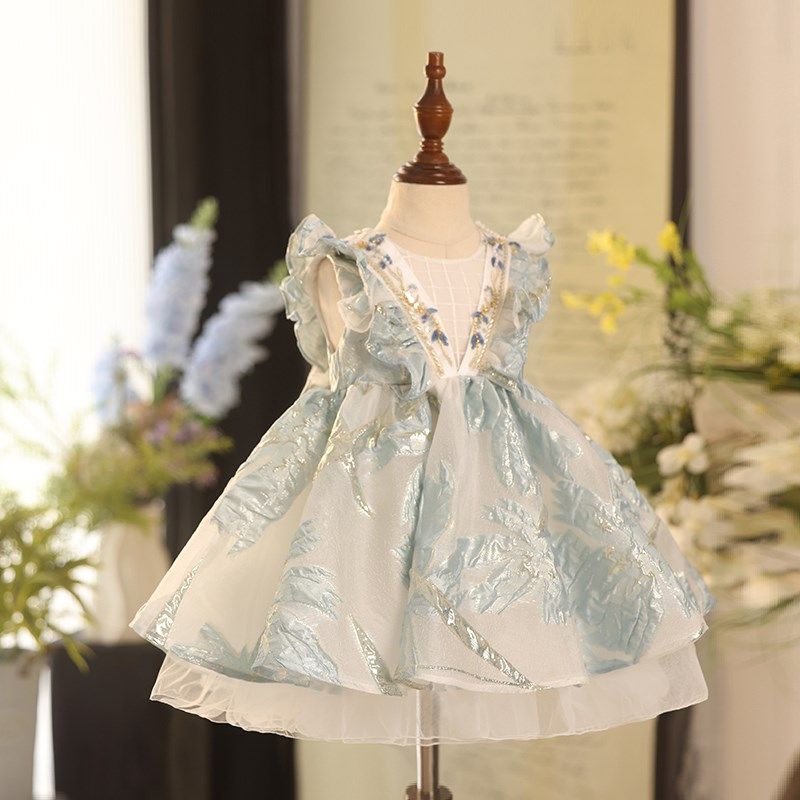 公主裙女童礼服2025新款洋气夏季儿童主持人小女孩周岁钢琴演出服,童装/婴儿装/亲子装,儿童礼服,淘宝优惠券,粉丝福利购,淘宝优惠卷