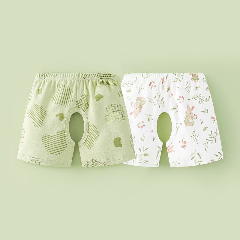 2条装 婴儿开裆裤夏季薄款宝宝短裤纯棉儿童裤子男女童休闲裤洋气,童装/婴儿装/亲子装,裤子,淘宝优惠券,粉丝福利购,淘宝优惠卷