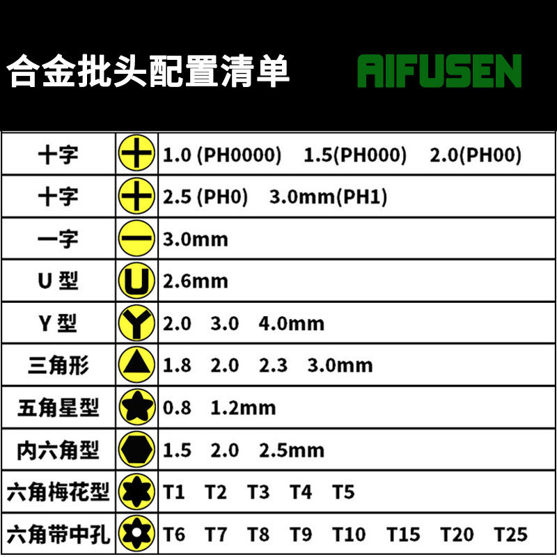 T1T2T3T4T5星形六角梅花螺丝刀中空起子T6T7T8T9T10T15T20T25带孔