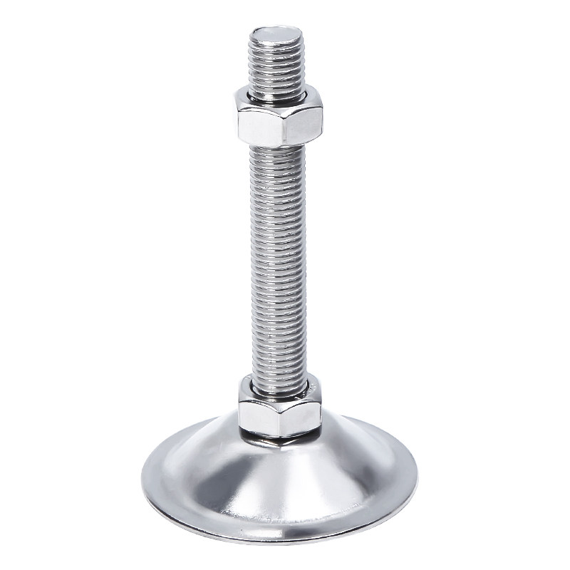 304不锈钢喇叭口平底脚杯/轻型可调节螺丝/支撑脚杯D100/120/125