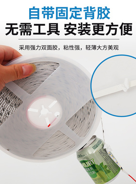 220v裸板LED灯带铝槽专用免驱动超薄高压自粘8mm贴片软灯条线形灯