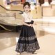 国风高端汉服夏装 女童套装 儿童中国风唐装 夏季 中式 古装 马面裙夏款