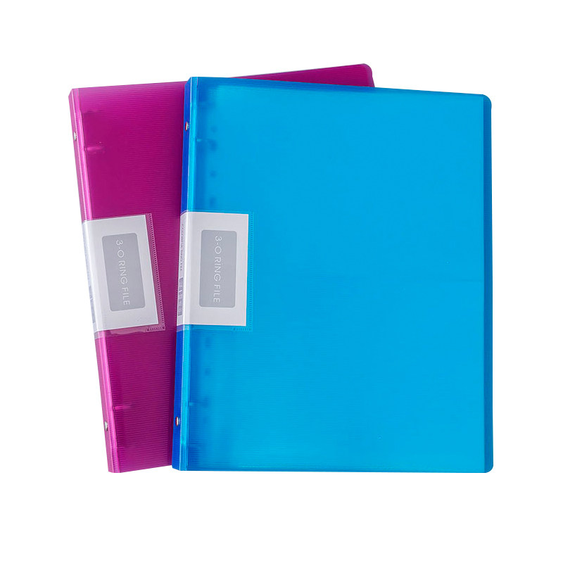 A4纸文件夹透明多层插页袋3孔打孔夹加厚活页夹资料翻页袋装A5纸