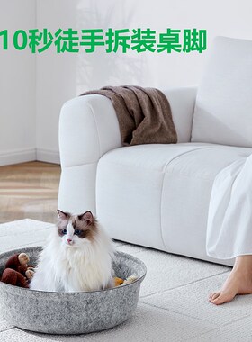 一舸/Vati瓦蒂/北欧多功能边几客厅小角几圆形卧室储物高脚床头柜