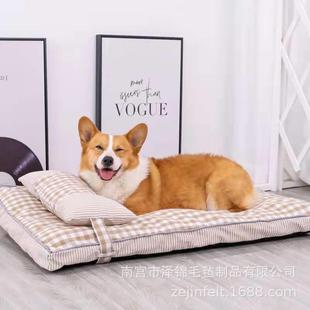 新款 狗床狗垫 直销狗窝四季 通用大型犬狗狗睡垫可拆洗宠物垫子冬季