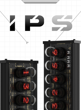 EleksMaker RGB拟辉光管时钟IPS桌面摆件科技感男礼物电竞房桌搭
