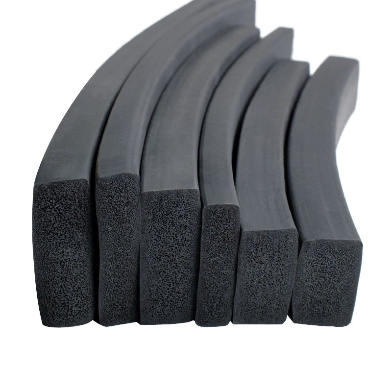 三元乙丙密封条扁条实心软弹性海绵减G震垫方形发泡橡胶条黑色胶