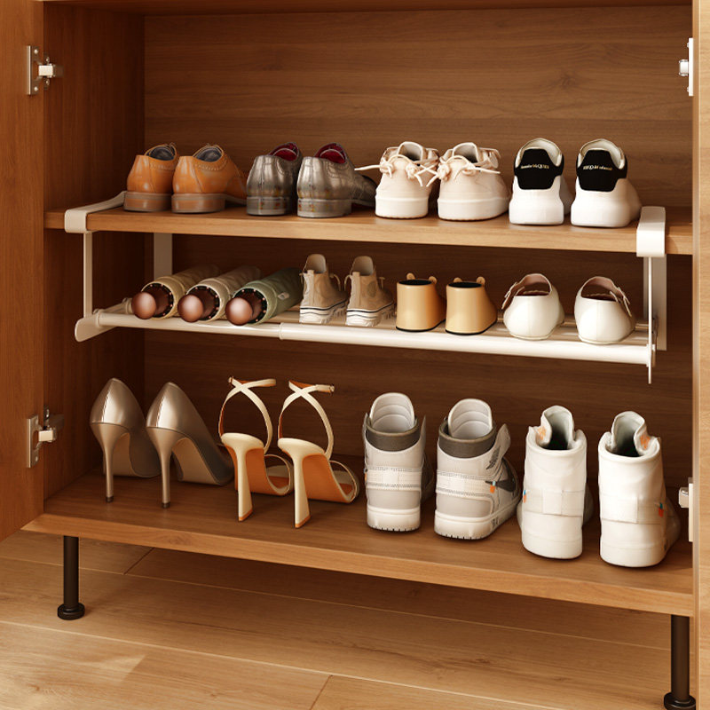卡扣式可伸缩鞋柜分层隔板