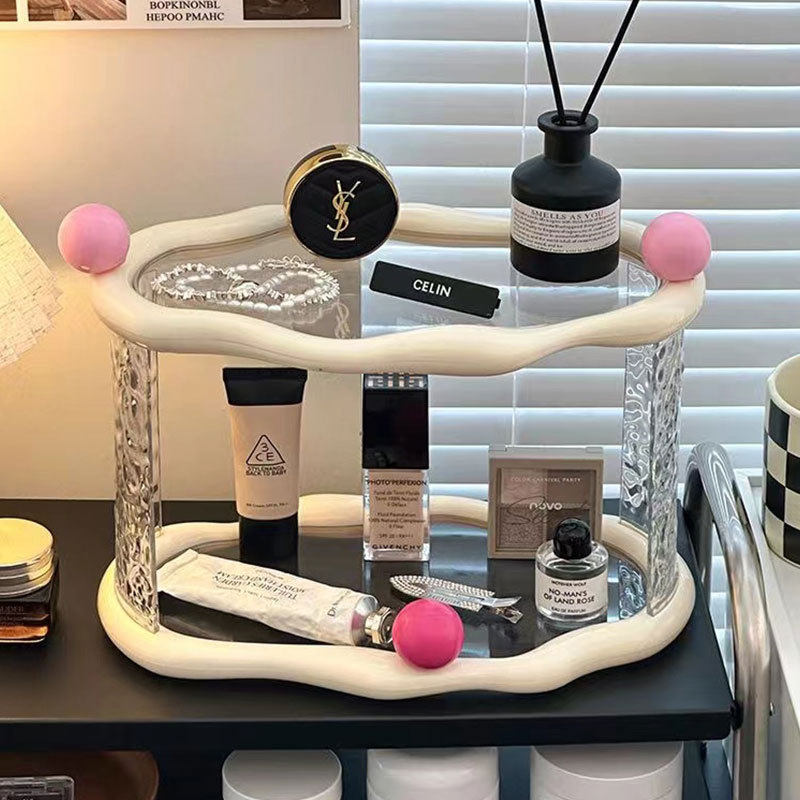 轻奢化妆品收纳盒桌面高级感梳妆