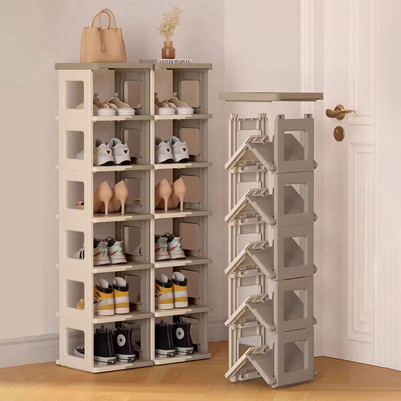 简约经济型可折叠塑料小鞋架