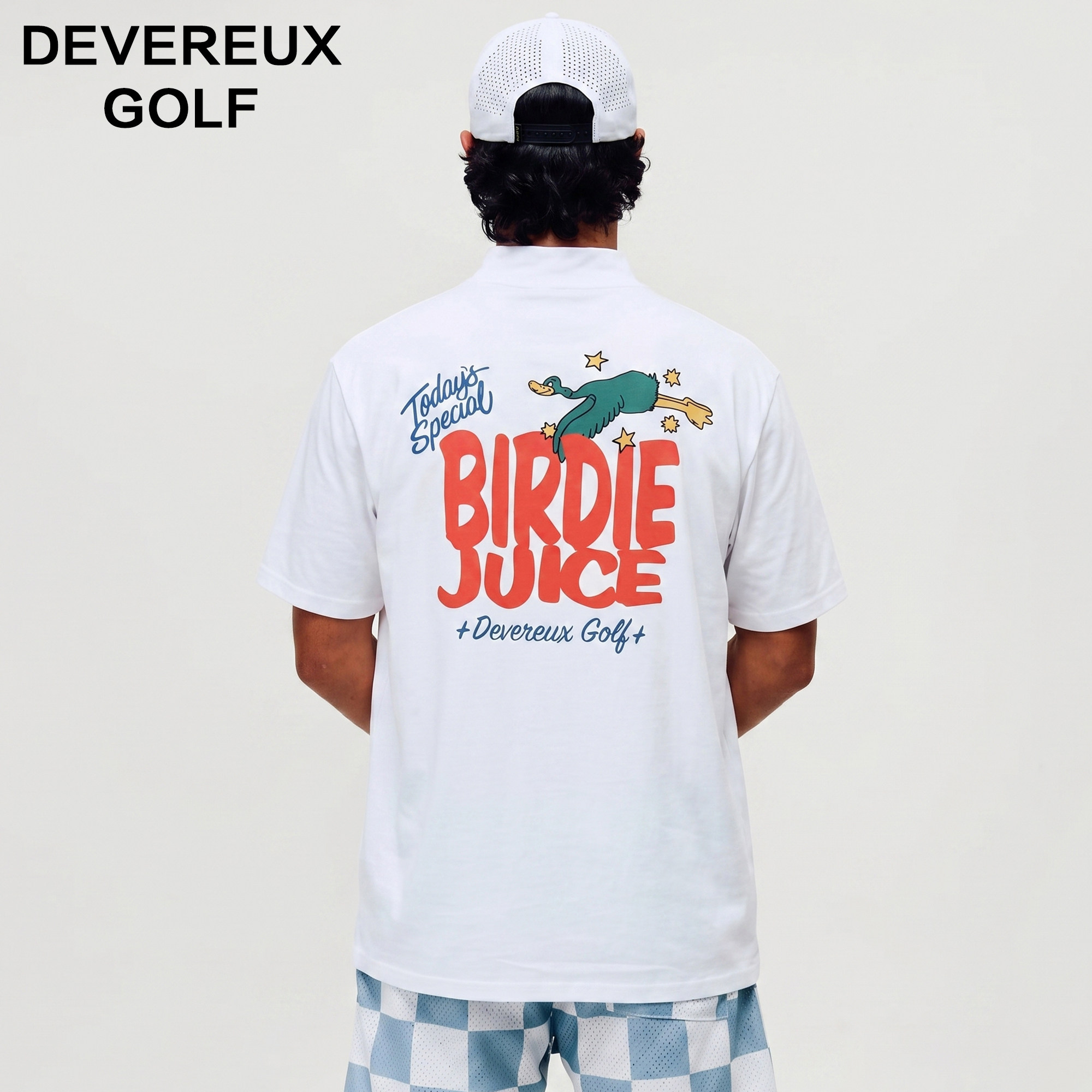 DEVEREUX高尔夫速干透气短袖T恤男 自带好运Birdie小鸟球运动上衣