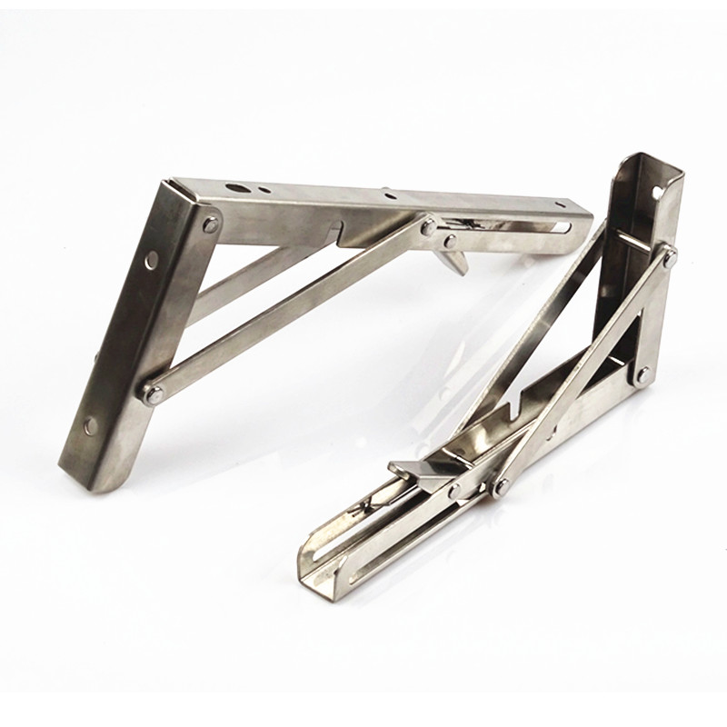 墙上承重折叠桌不锈钢。折叠支撑三角支架托架隔板层板墙壁置物架