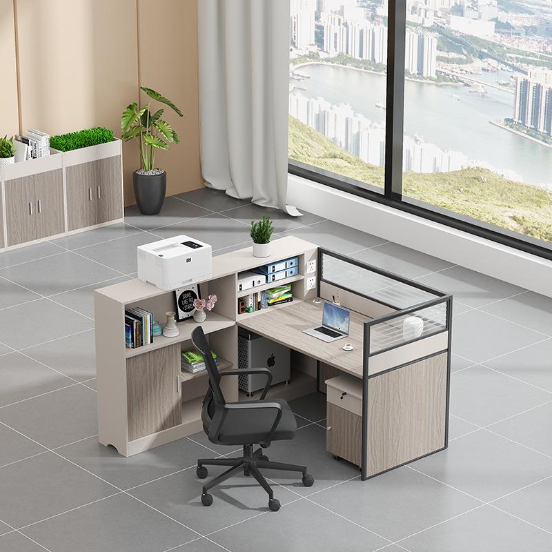 财务办公桌简约现代职员办公桌椅组合双人6人工位办公桌子办公室