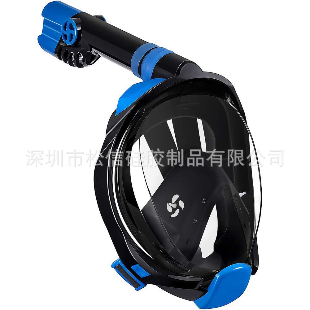 潜水面罩 新款 浮潜面具 成人 儿童 全干式物理防雾潜水面具