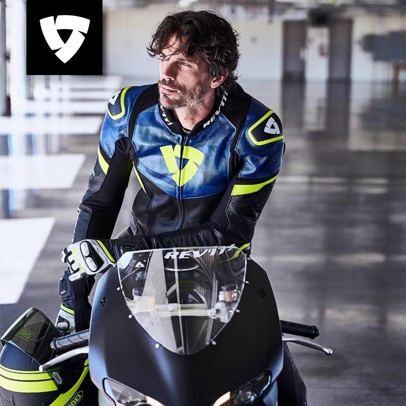 REVIT锐飞特 HYPERSPEED PRO超速防摔摩托车皮夹克骑行服皮衣赛道