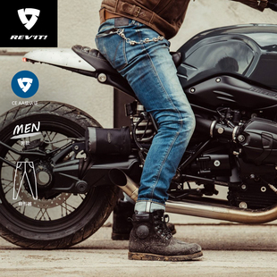 备城市通勤 防摔防风骑士装 REVIT锐飞特底特律2TF牛仔骑行裤 四季