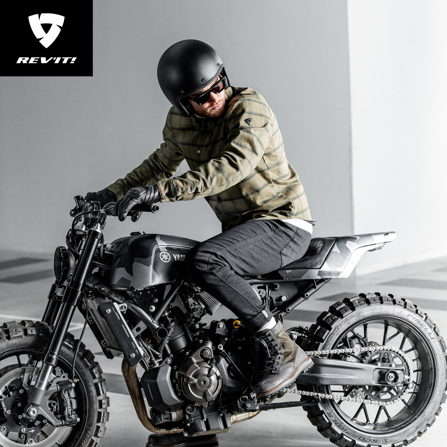 REVIT锐飞特拉尔莫摩托车骑行服男夏季透气休闲衬衫机车骑士装备