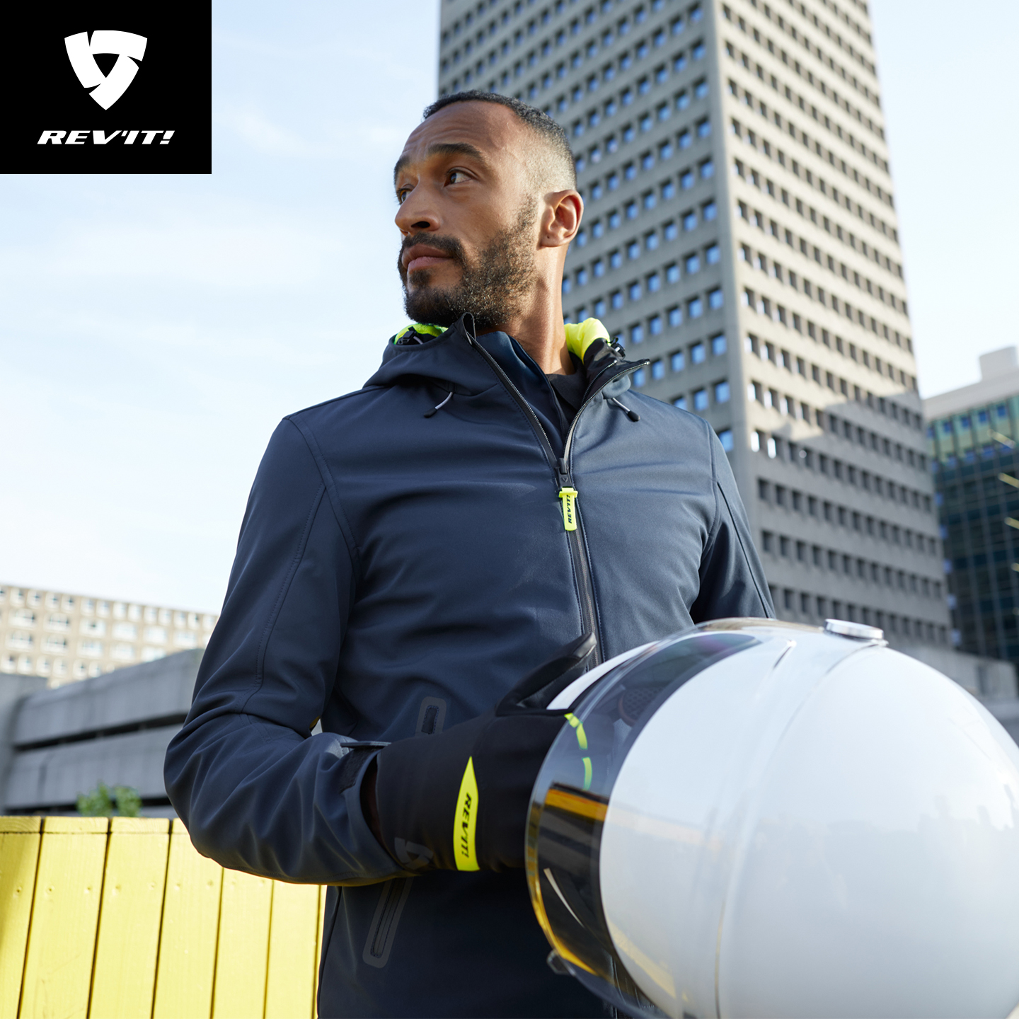 REVIT锐飞特马龙H20摩托车骑行服防水保暖反光机车服四季夹克冬季