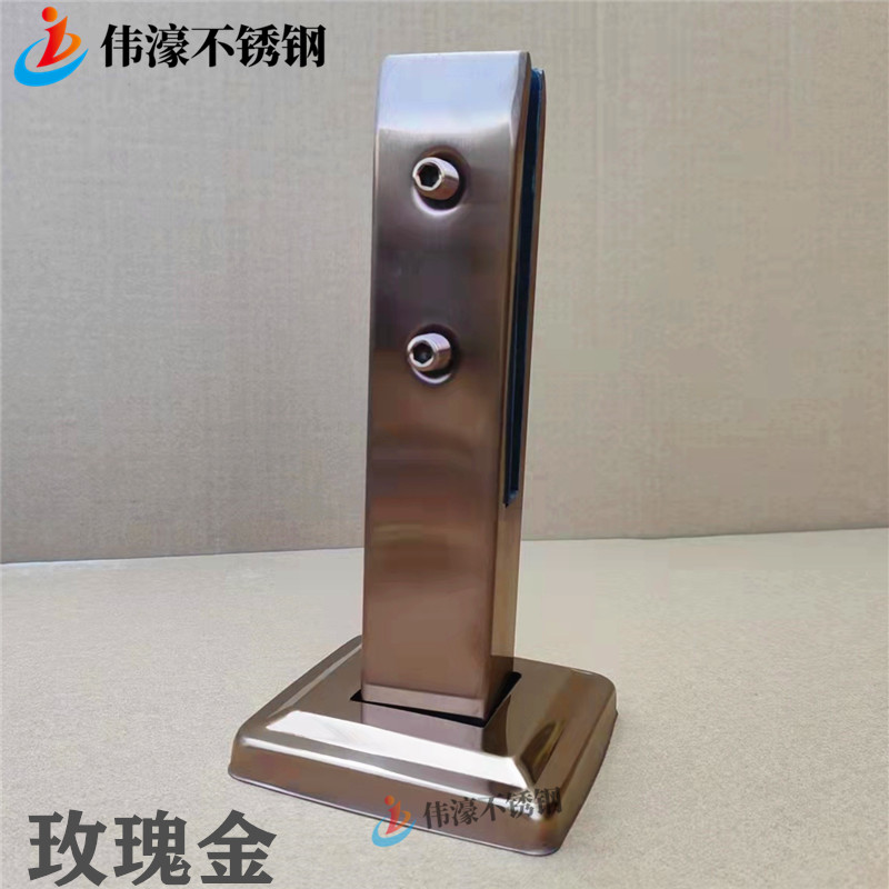 不锈钢地脚固定夹免打孔泳池夹楼梯立柱阳台栏杆扶手底座玻璃夹