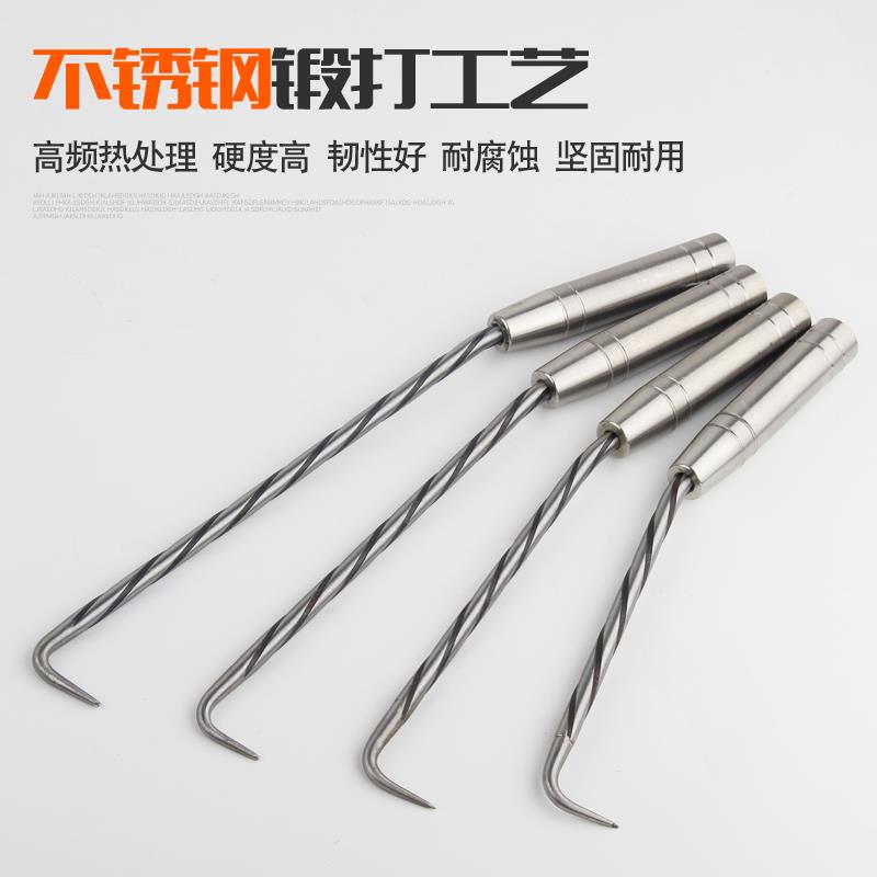 钢筋工扎钩加长扎丝钩套桩心钢手动正品刚筋钩子带轴承扎钢筋勾子
