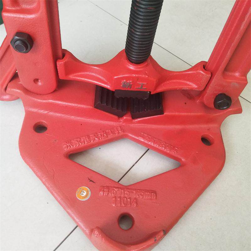 新工加重型管子台虎钳压力钳台钳龙门钳龙门架镀锌管道工具钳子