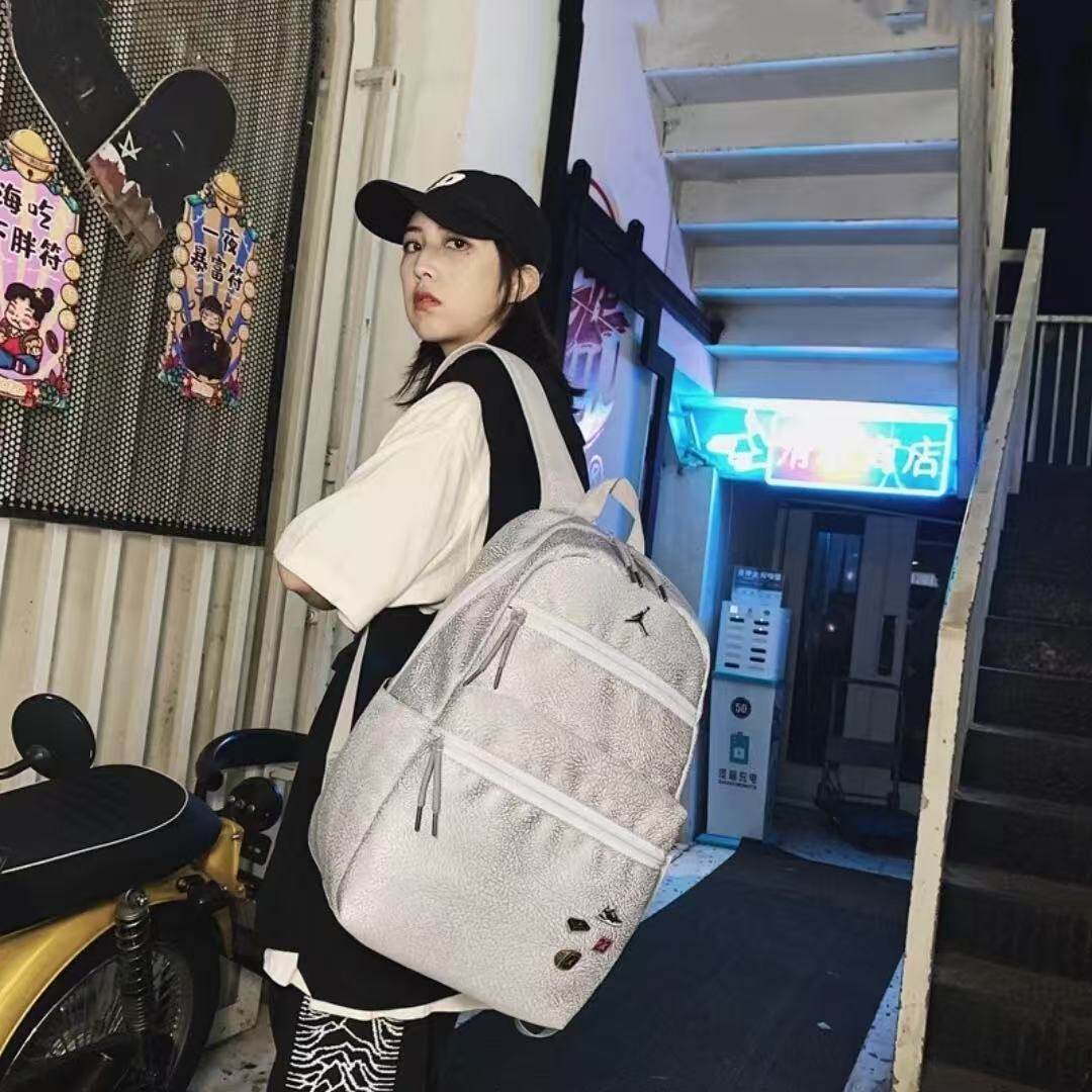 Nike/Jordan 男女爆裂纹运动背包电脑双肩包学生书包JD2143031GS