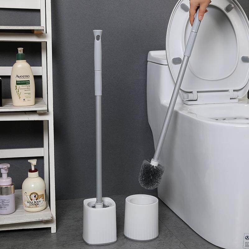 360度伸缩长柄马桶刷洗手间通用洁厕刷家用带底座清洁刷子厕所刷