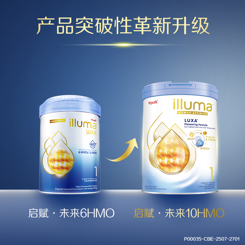 新版Wyeth惠氏启赋未来1段奶粉10HMO 新生婴儿0-6个月牛奶粉800g