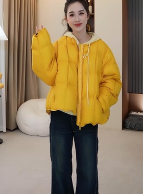 1.3H C新款方格泡芙羽绒服设计感短外套 A1818