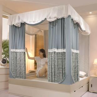 新款 儿童防摔蒙古包加密加厚防掉床 家用蚊帐坐床式 遮光床帘一体式