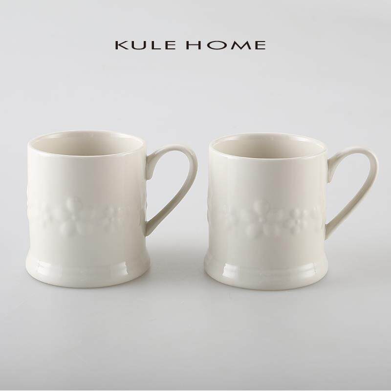 KULE HOME 北欧ins风创意简约陶瓷马克杯咖啡杯复古早餐家用水杯