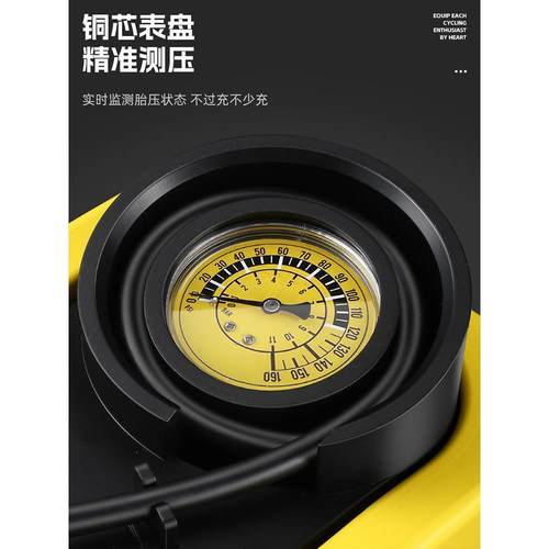 西骑者脚踩打气筒自行车公路车汽车高压车载充气泵家用通用装备