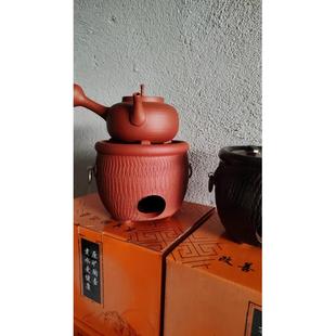 煮 潮州朱泥砂铫壶藤提烧水壶煮茶壶电丝炉电炭炉功夫茶炉家用套装