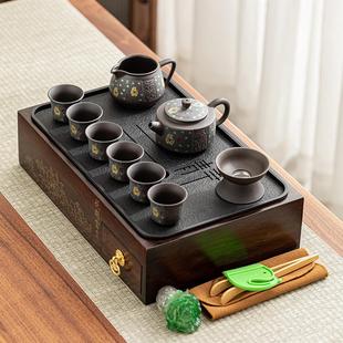 多功能收纳茶盘茶具套装 日式 家用功夫茶台储物一体化简约便携旅行