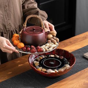 家用室内电陶炉煮茶器煮茶炉大容量陶瓷壶 围炉煮茶冬日烤火炉套装