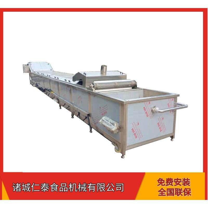 软包装金针菇巴氏杀菌机 香菇漂烫护色低温巴氏杀菌冷却流水线包